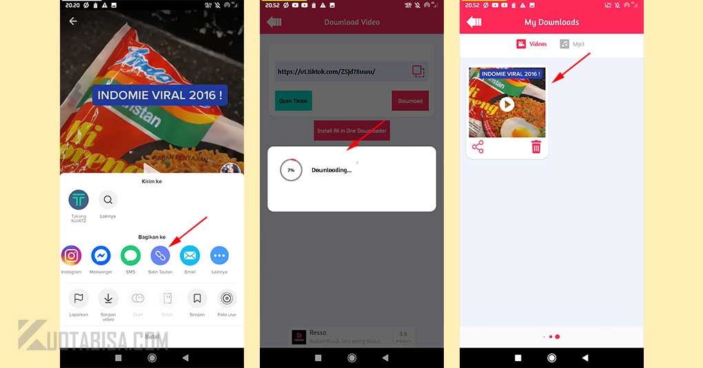 Download Video TikTok Tanpa Watermark Menggunakan Aplikasi