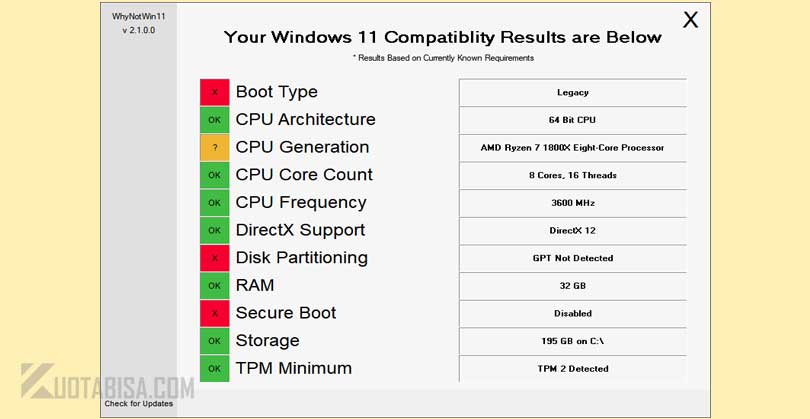 Cara Cek Kompatibel Windows 11 dengan WhyNotWin11