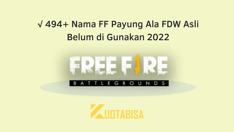 Nama FF Payung Ala FDW Asli Belum di Gunakan 2024